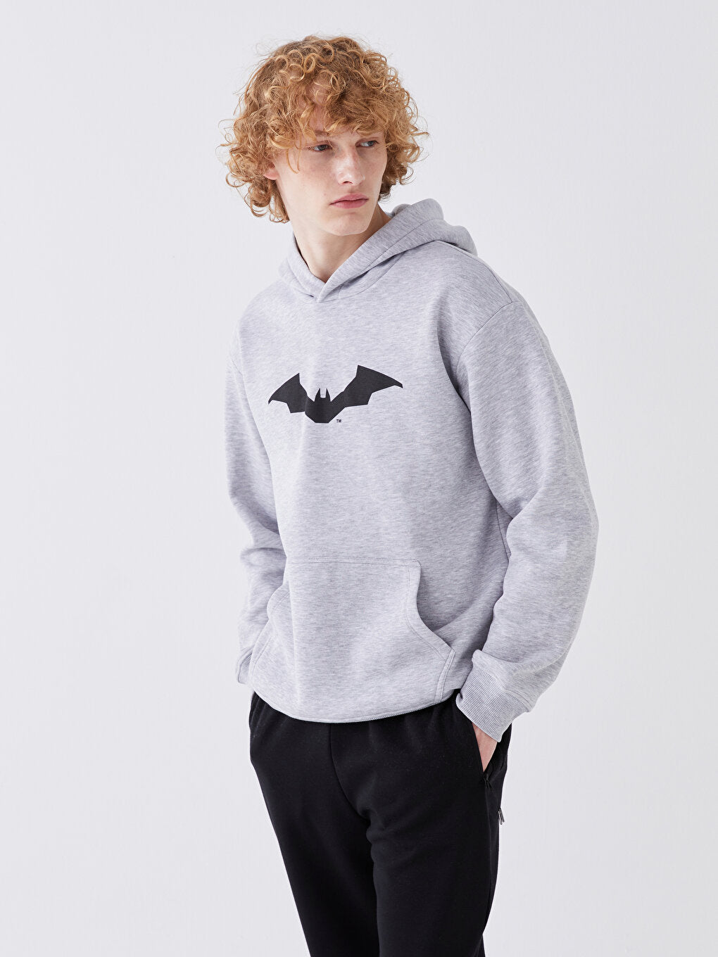 Long Sleeve Batman Printed Men's Hoodie