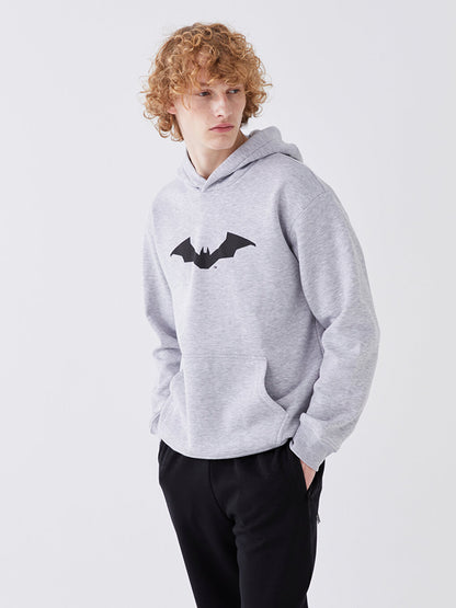 Long Sleeve Batman Printed Men's Hoodie