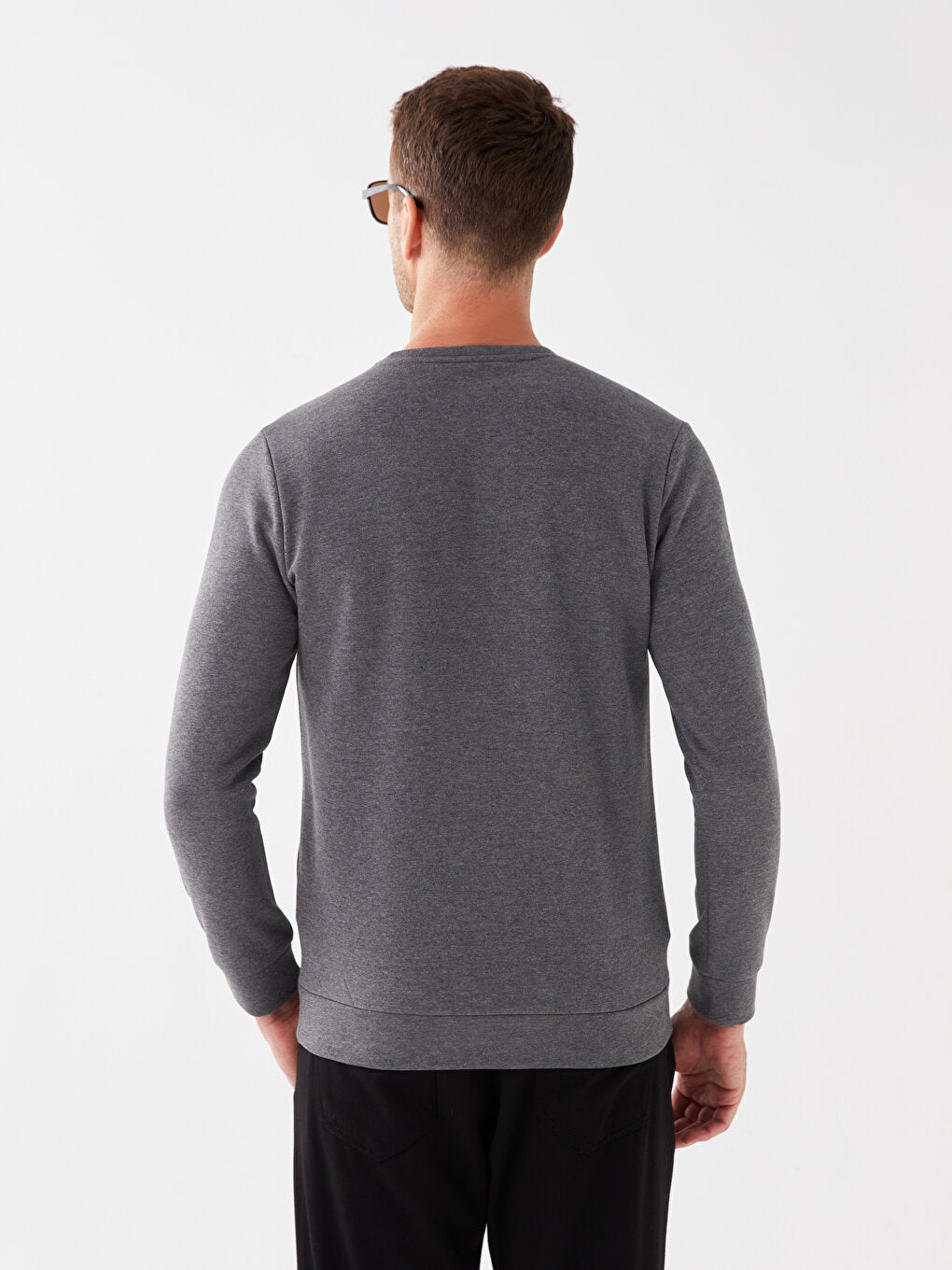 Crew Neck Long Sleeve Men's Sweatshirt