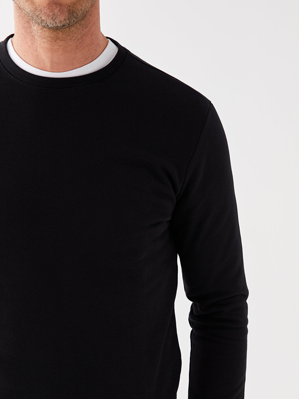 Crew Neck Long Sleeve Men's Sweatshirt