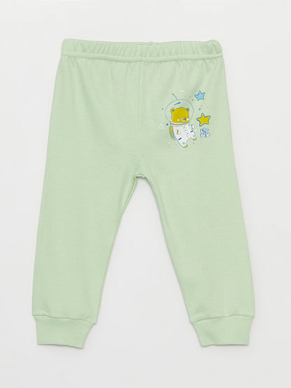 Printed Baby Boy Tracksuit Bottom with Elastic Waist, 2-pack