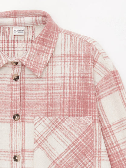 Plaid Long Sleeve Girl's Shirt Jacket