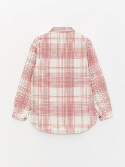 Plaid Long Sleeve Girl's Shirt Jacket