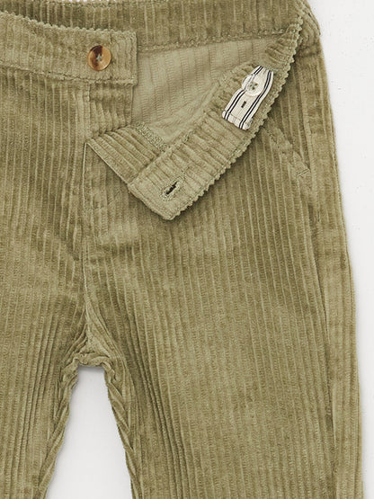 Basic Baby Boy Velvet Trousers