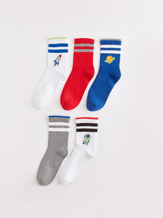 Patterned Boy Socks Pack of 5