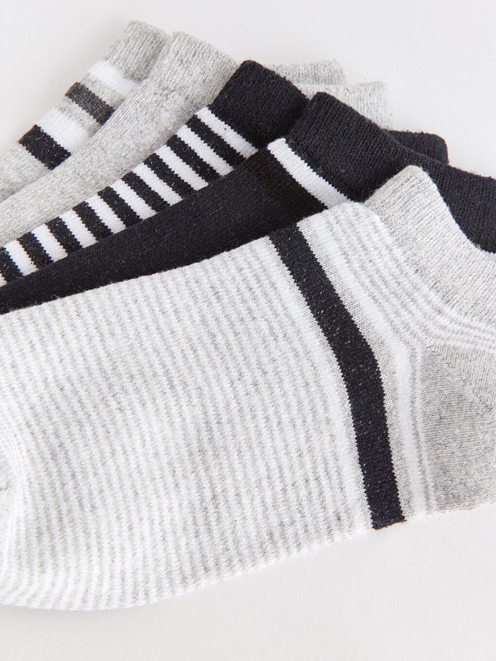 Striped Boy's Booties Socks 5-pack