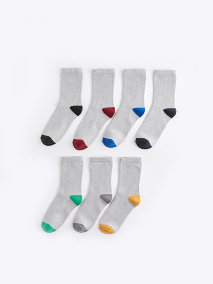 Color Blocked Boy Socks Pack of 7