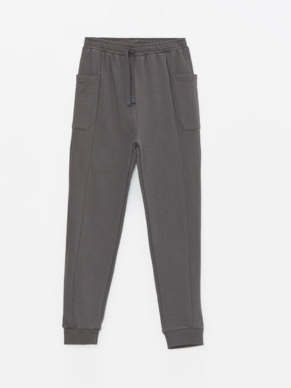 Boys' Cargo Sweatpants with Elastic Waist