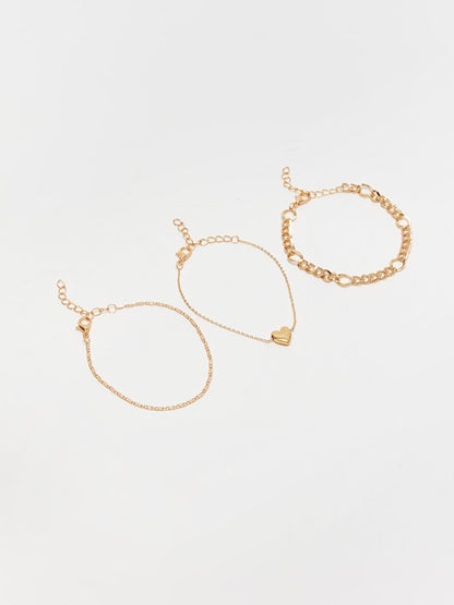 Chain Women's Bracelet 3 Piece