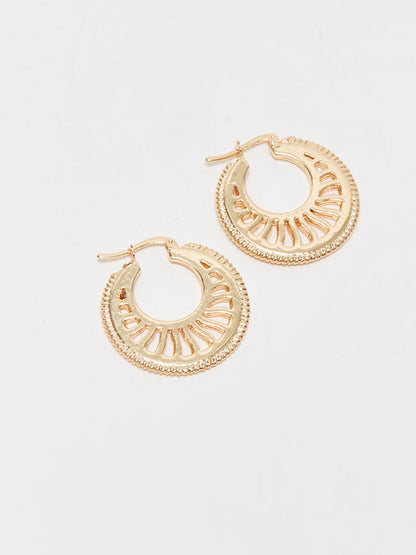 Moon Figure Women's Earring