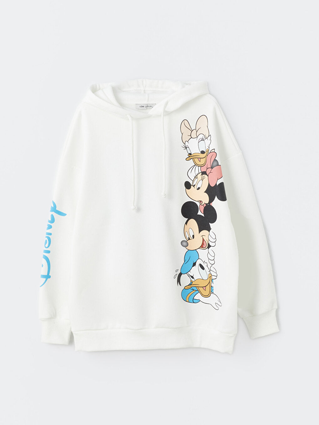 Mickey and Friends Printed Long Sleeve Oversized Women Hoodie