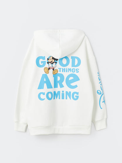 Mickey and Friends Printed Long Sleeve Oversized Women Hoodie