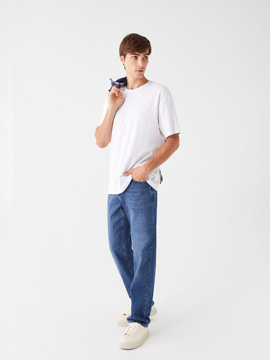 Wide Leg Men's Jean Trousers