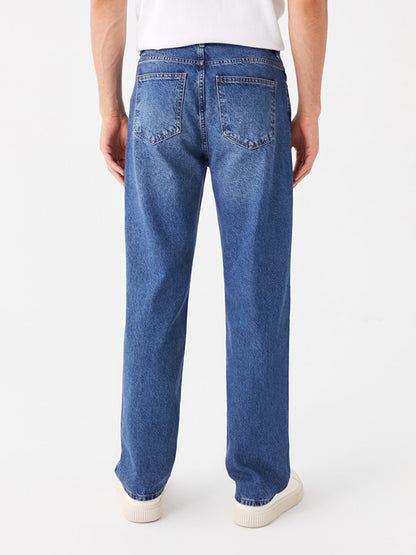 Wide Leg Men's Jean Trousers