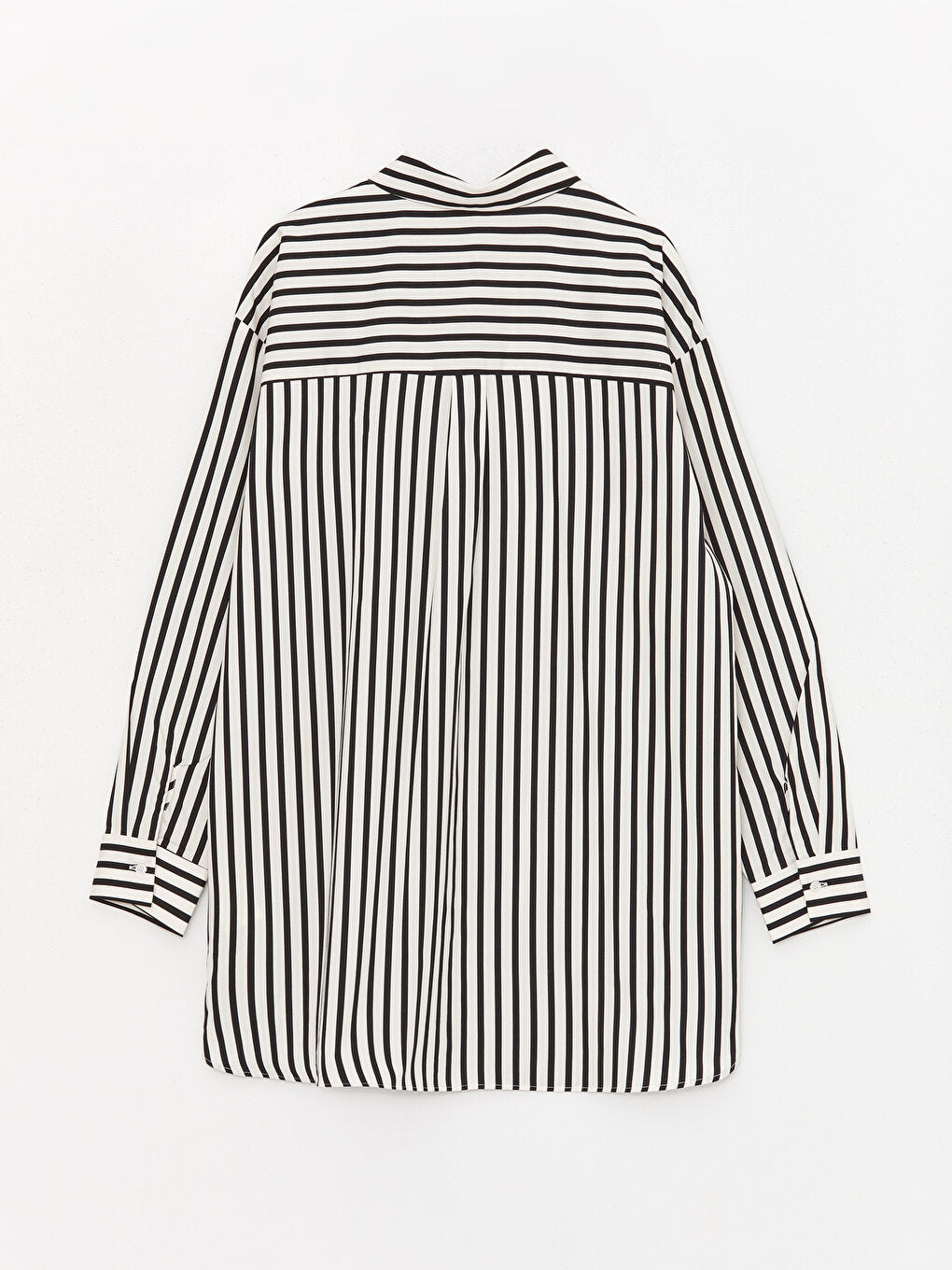 Striped Long Sleeve Oversize Women's Shirt Tunic