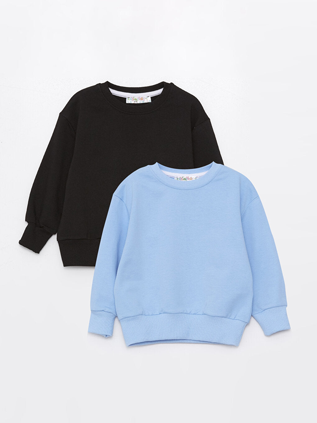 Crew Neck Long Sleeve Baby Boy Sweatshirt 2-pack