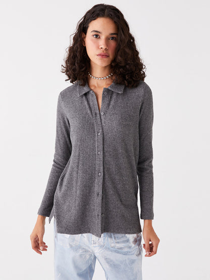 Plain Long Sleeve Women's Shirt