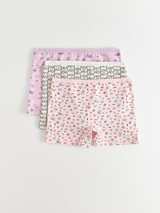 Printed Girl's Boxer 3-Piece