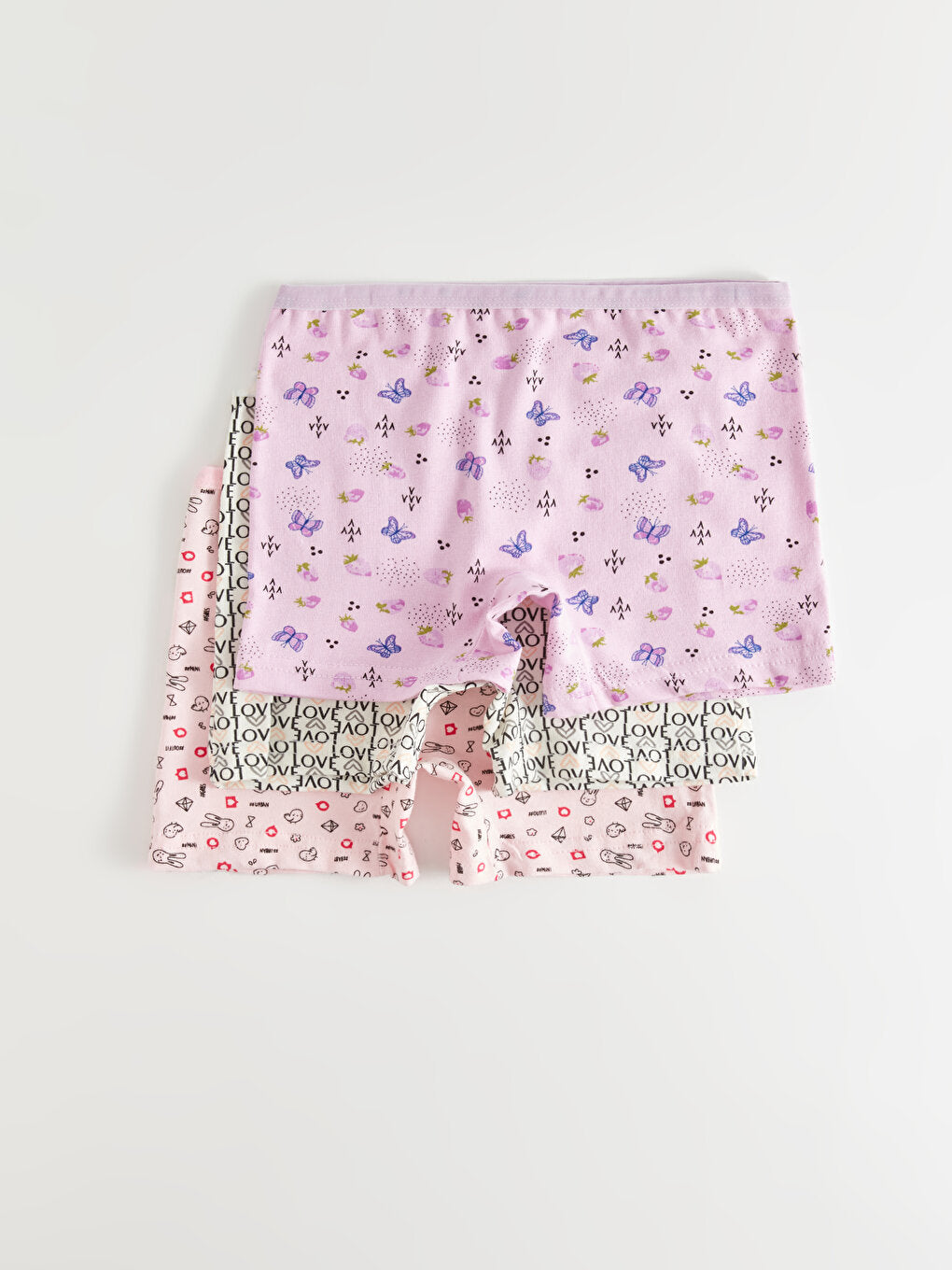 Printed Girl's Boxer 3-Piece