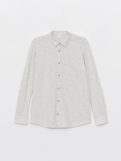 Basic Long Sleeve Boy's Shirt