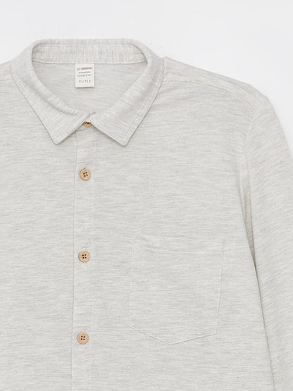 Basic Long Sleeve Boy's Shirt