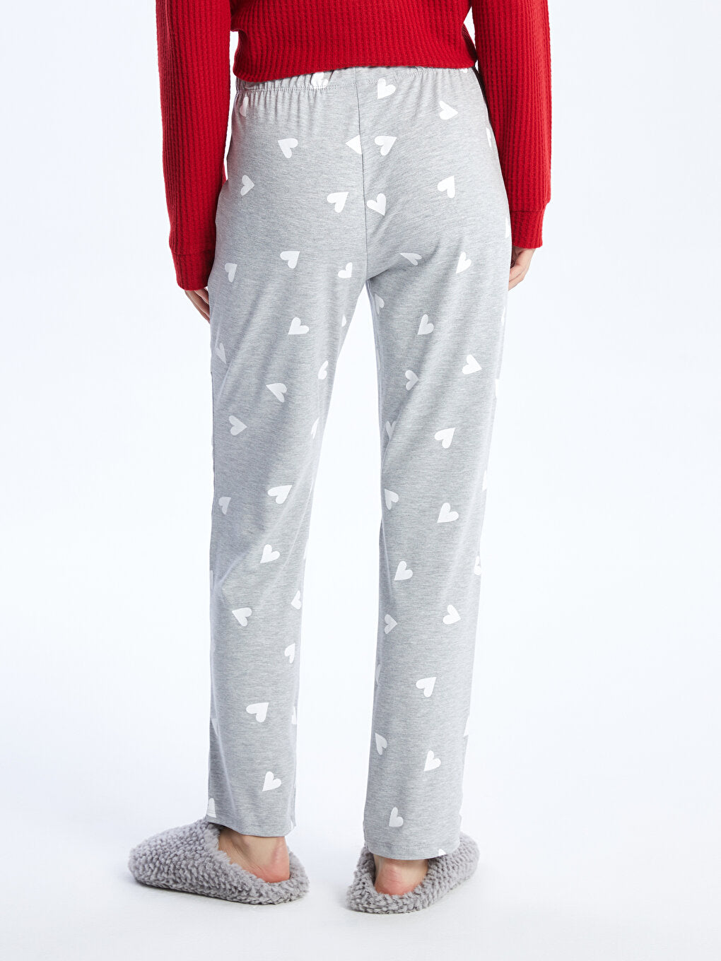 Patterned Women's Pajama Bottoms with Elastic Waist