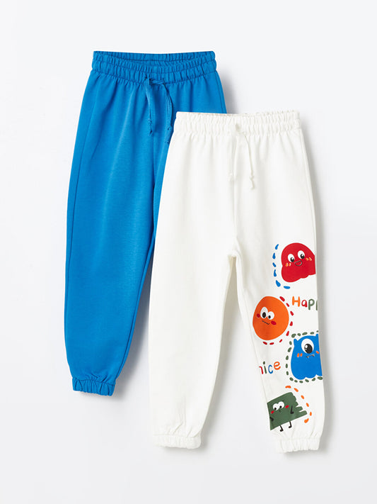 Baby Boy Sweatpants with Elastic Waist, 2-pack