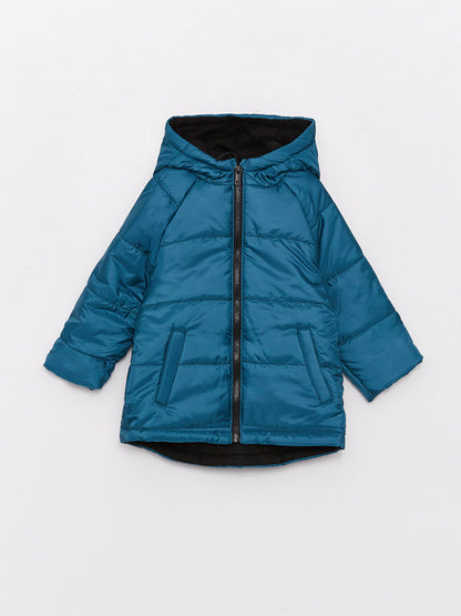 Hooded Baby Boy Puffer Coat