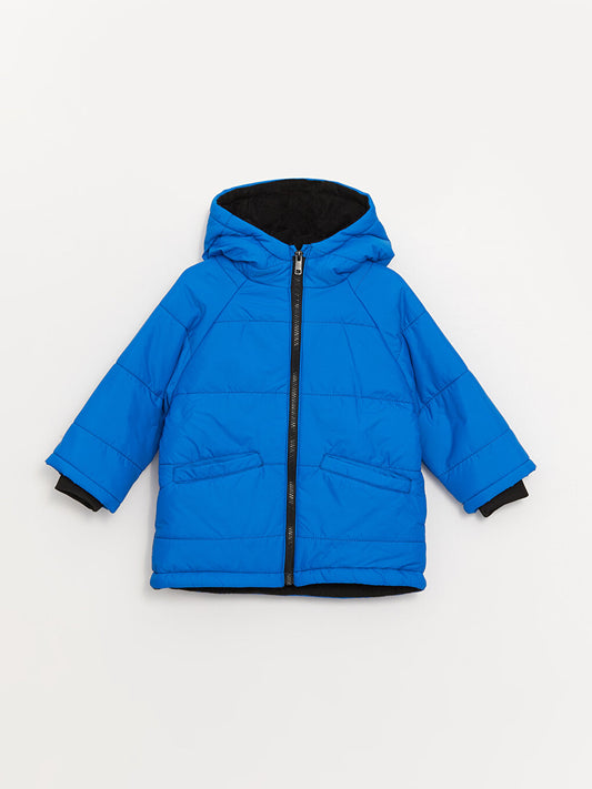 Hooded Baby Boy Puffer Coat