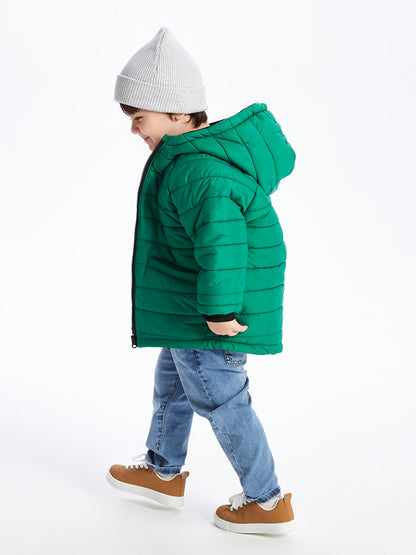 Hooded Baby Boy Puffer Coat