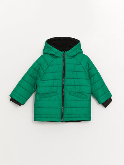 Hooded Baby Boy Puffer Coat