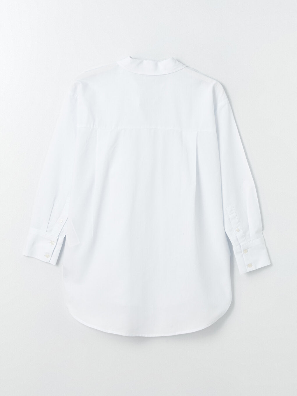 Plain Long Sleeve Oversize Women's Shirt Tunic