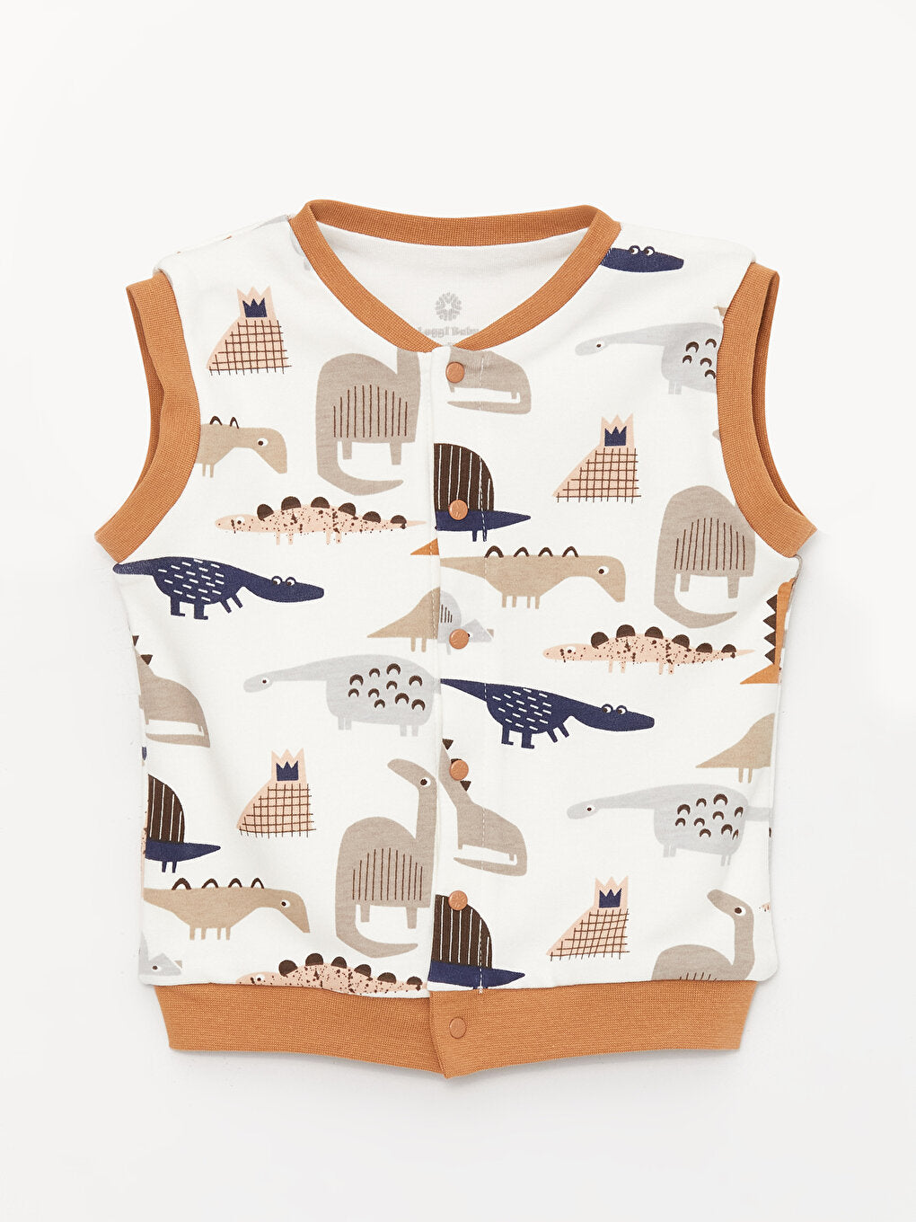 Crew Neck Printed Baby Boy Vest