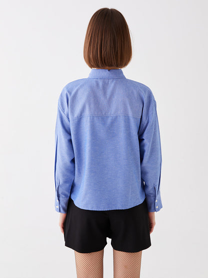 Plain Long Sleeve Women's Shirt