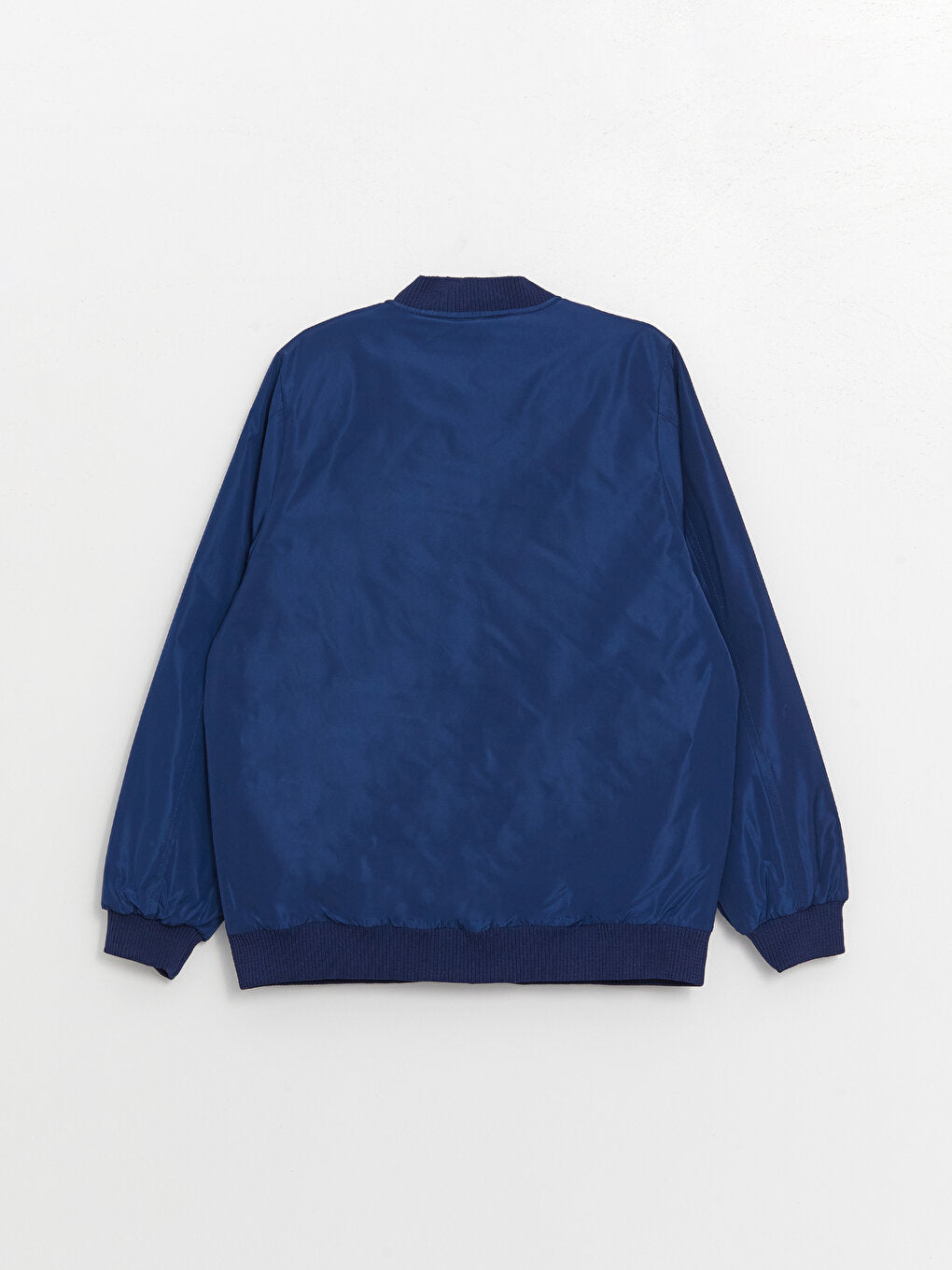 Women's College Collar Plain Bomber Coat