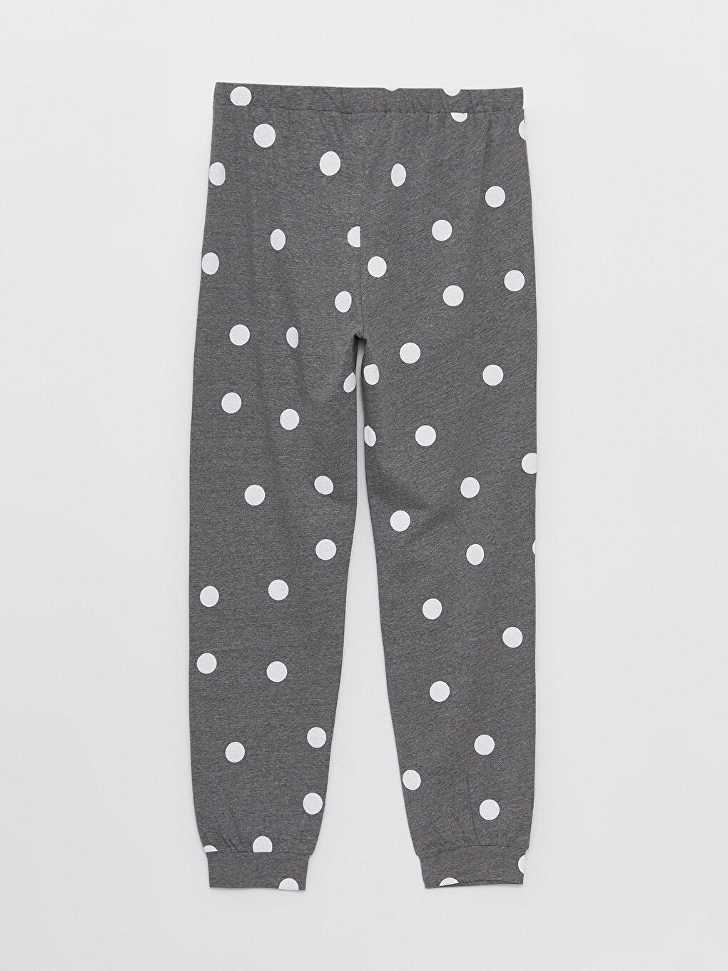 Polka Dot Women's Jogger Pajama Bottom with Elastic Waist