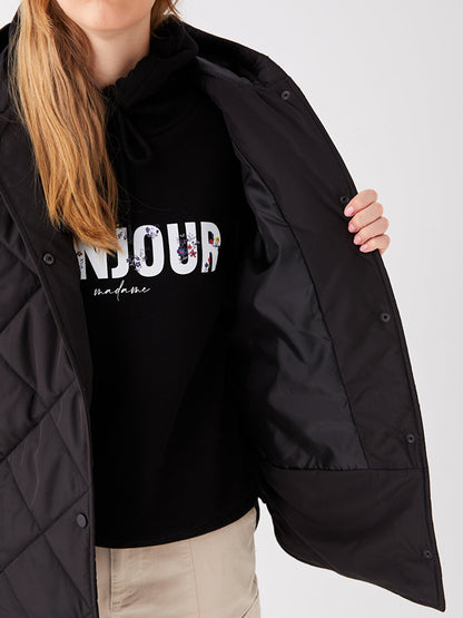 Hooded Quilted Women's Puffer Coat