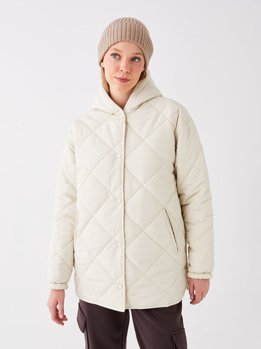 Hooded Quilted Women's Puffer Coat