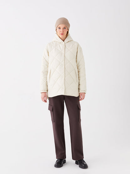 Hooded Quilted Women's Puffer Coat