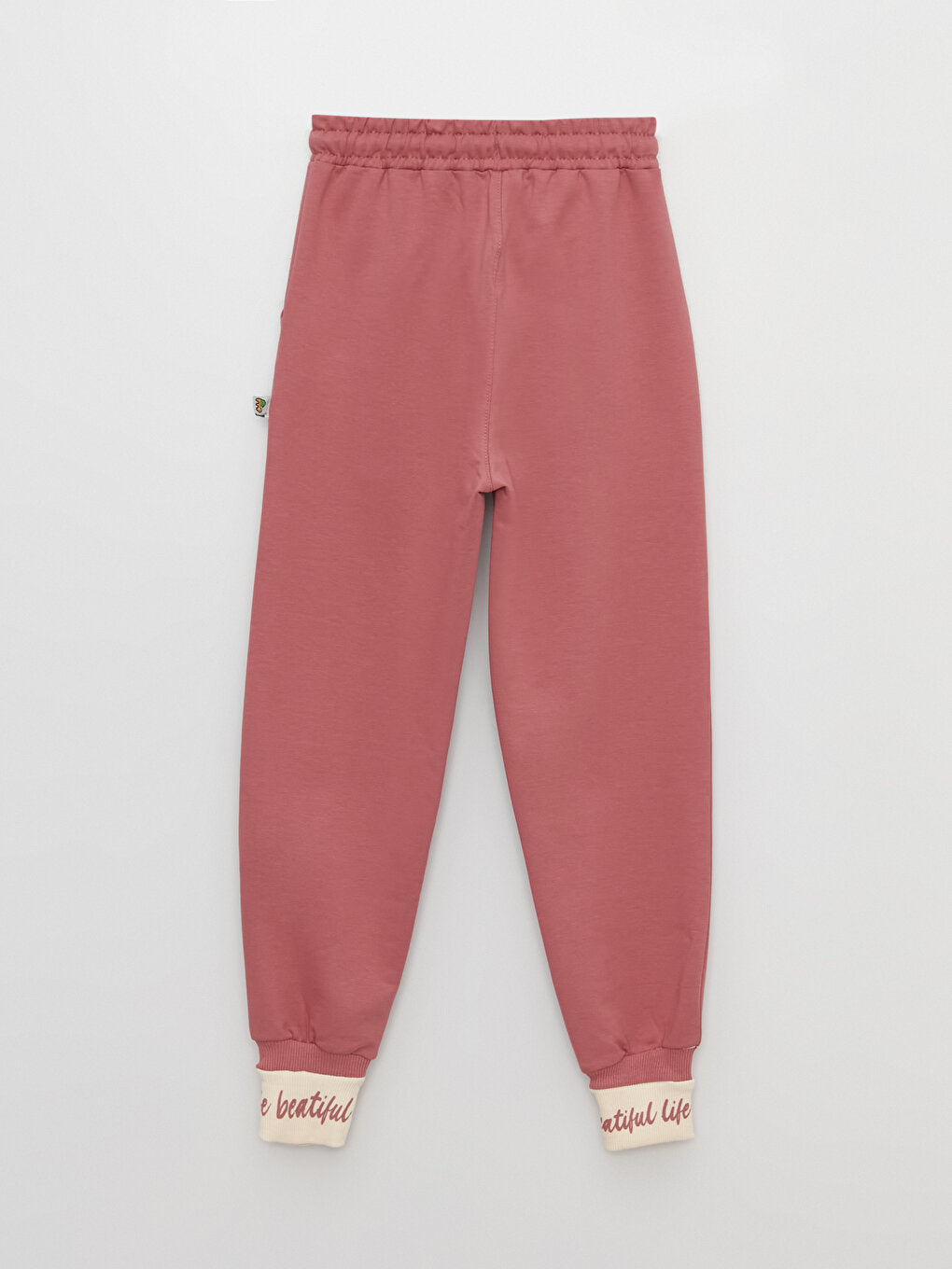 Printed Girl's Sweatpants with Elastic Waistband