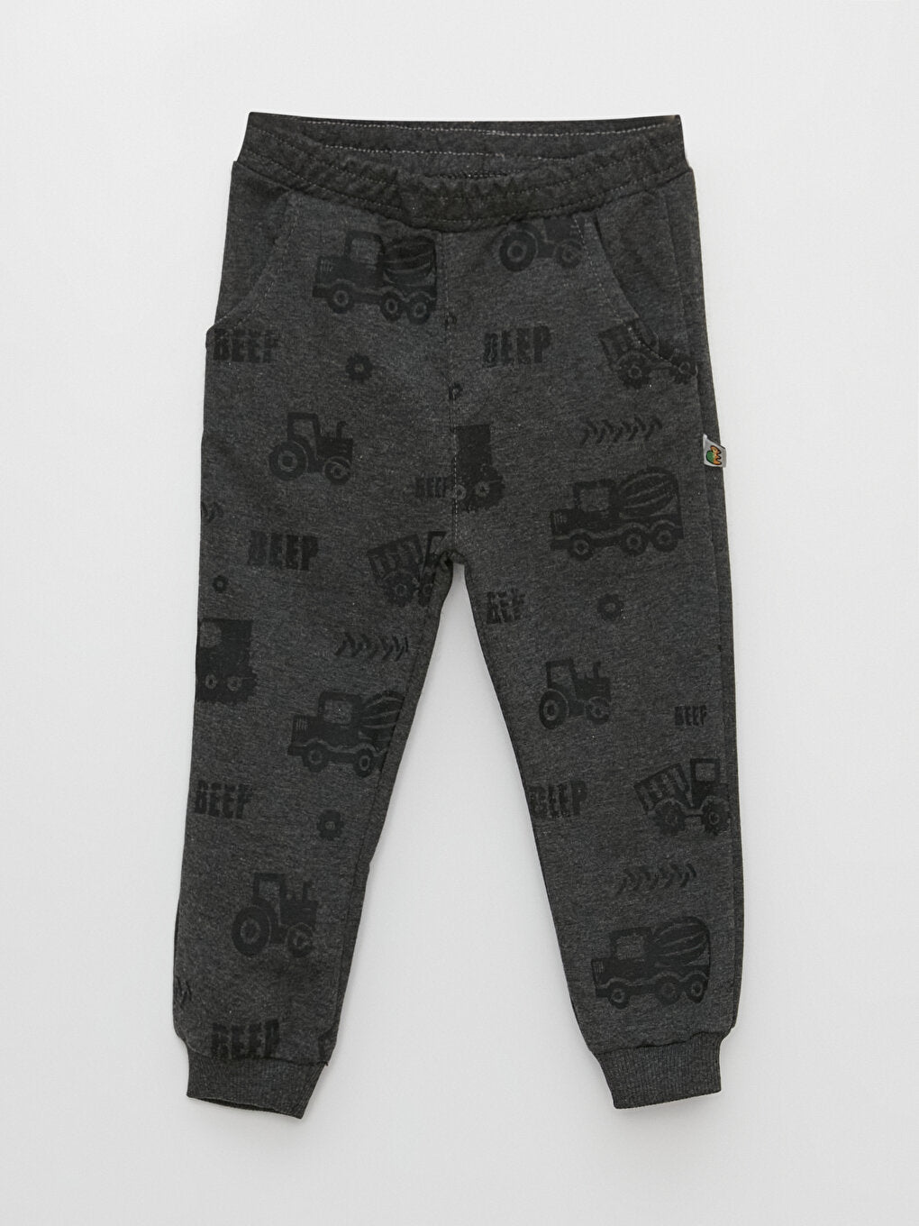 Printed Baby Boy Sweatpants with Elastic Waist