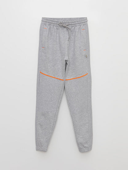 Printed Boys' Sweatpants with Elastic Waist