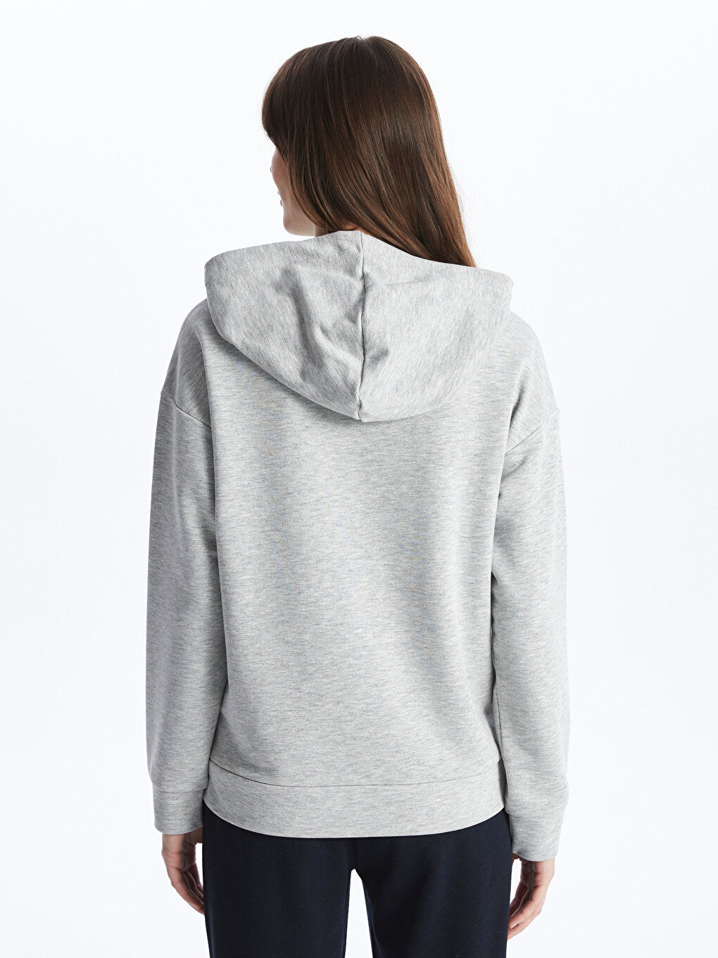 Printed Long Sleeve Oversize Women's Hoodie