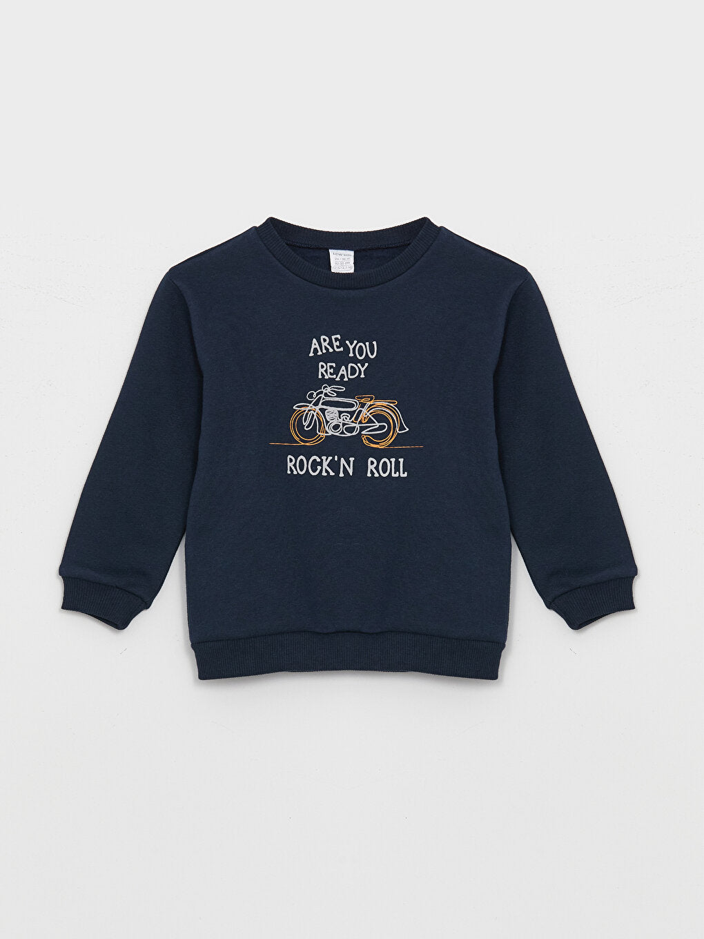 Crew Neck Long Sleeve Printed Baby Boy Sweatshirt