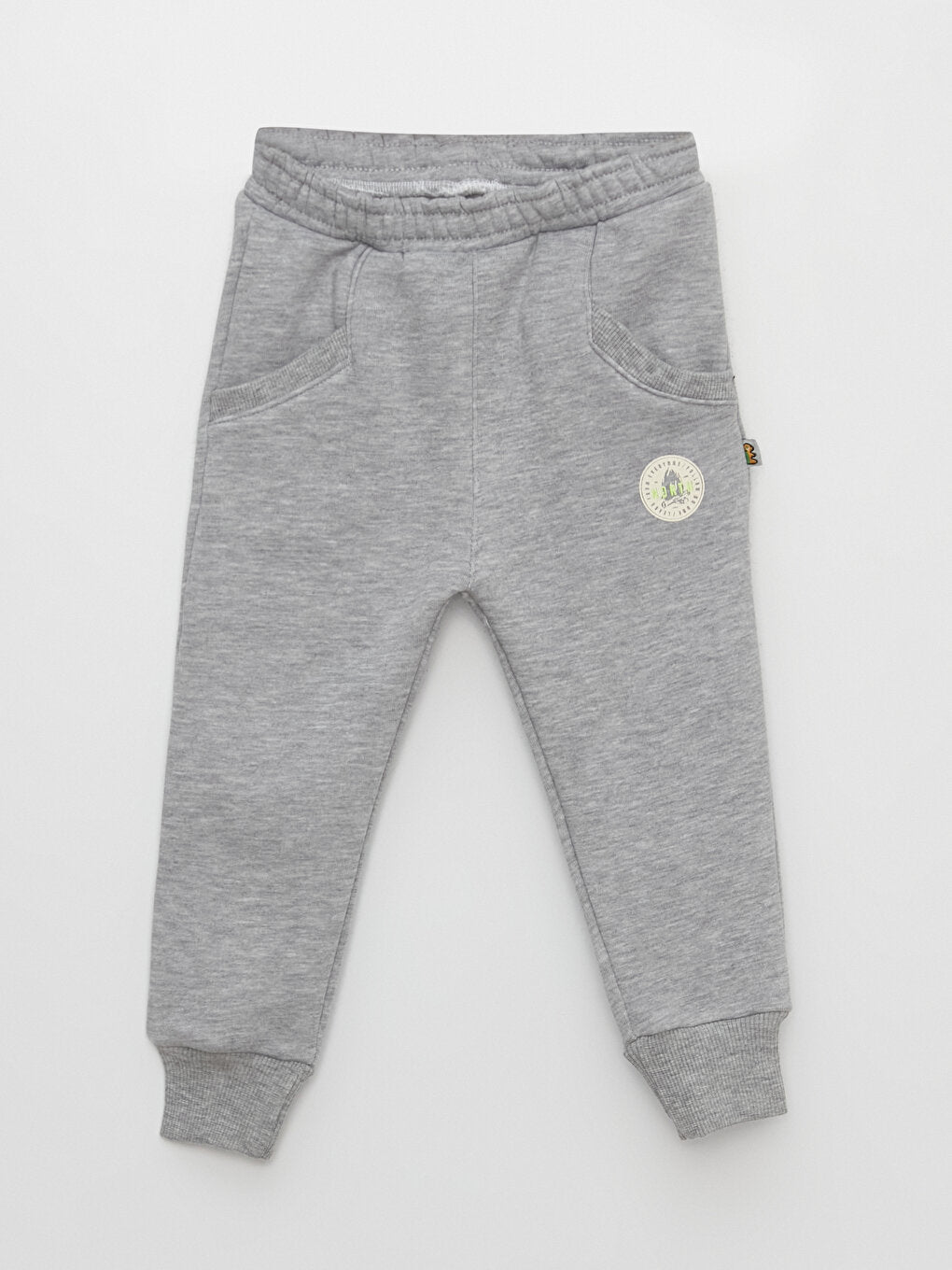 Printed Baby Boy Tracksuit Bottom with Elastic Waist