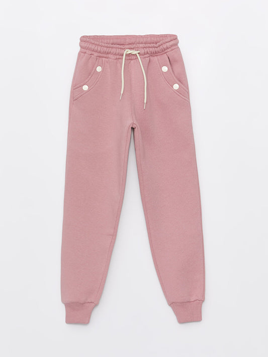 Girls' Elastic Waist Sweatpants