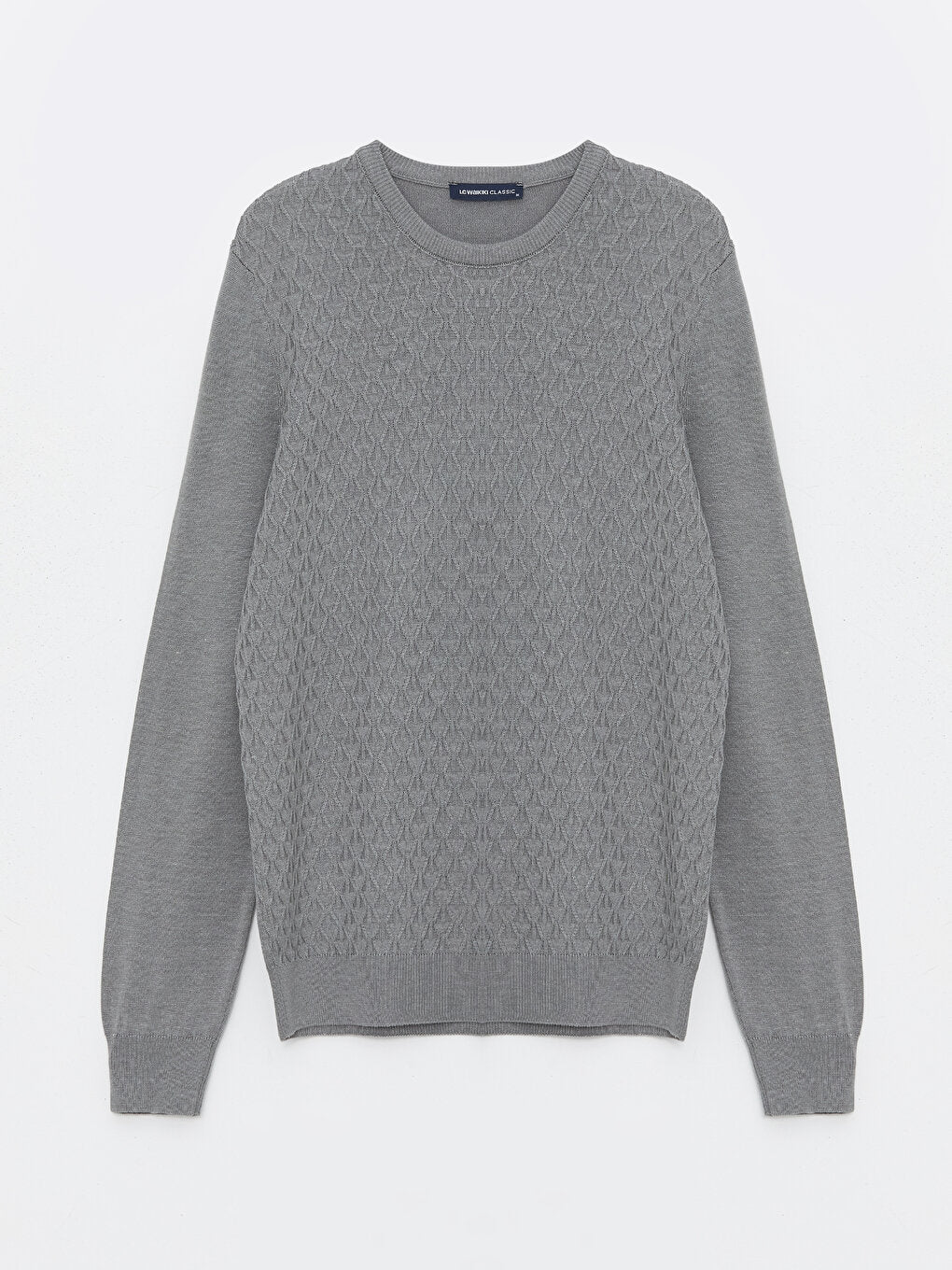 Crew Neck Long Sleeve Men's Knitwear Sweater