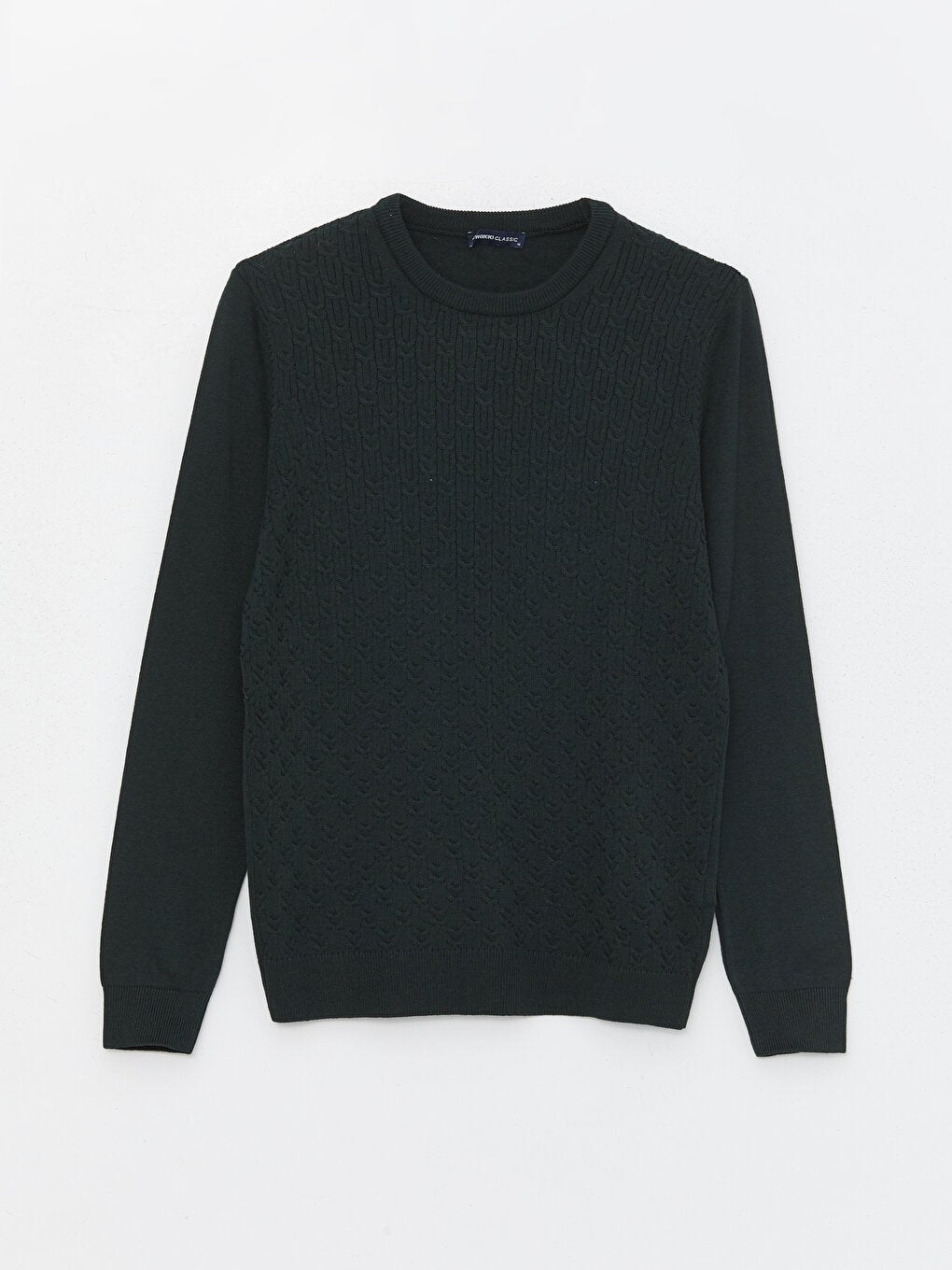 Crew Neck Long Sleeve Men's Knitwear Sweater