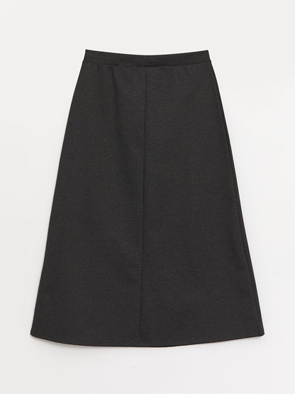 Women's Elastic Waist Straight Skirt