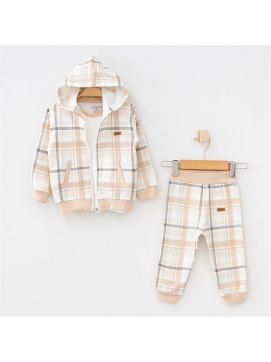 Hooded Long Sleeve Baby Boy 3-Piece Set